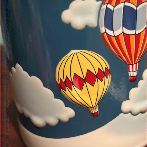 Colorful Hot Air Balloons Among the Clouds Mug w/ 3D (Raised) Decoration - Picture 4 of 10